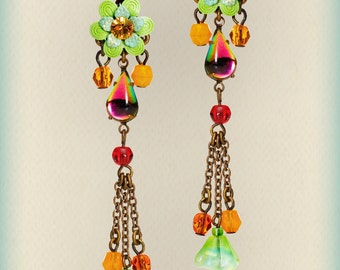 Earrings - Chandelier earrings - The Deco Look  - 205915-4308 Orly Zeelon