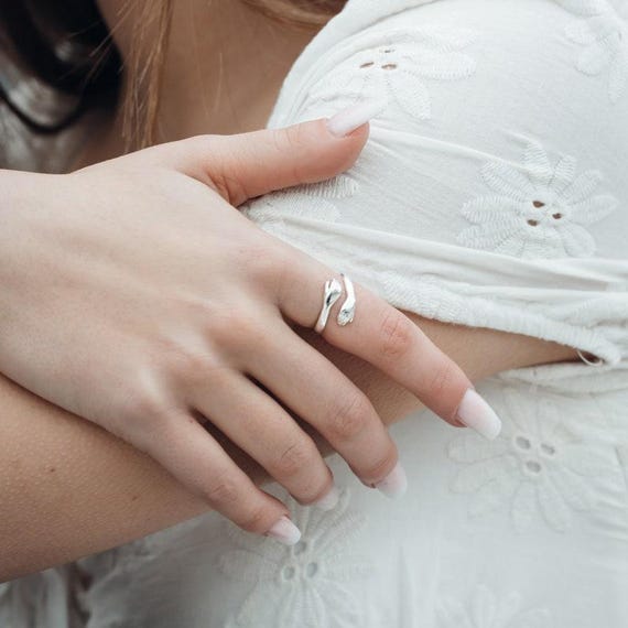 925 Sterling Silver Ring • Hug Ring • Stackable R… - image 6