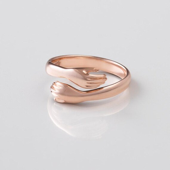 925 Sterling Silver Ring • Hug Ring • Stackable R… - image 3