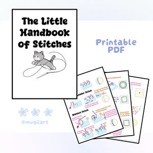 Printable Stitch Reference Guide | 8 Essential Hand Stitches for Felt & Embroidery | Mini Handbook PDF