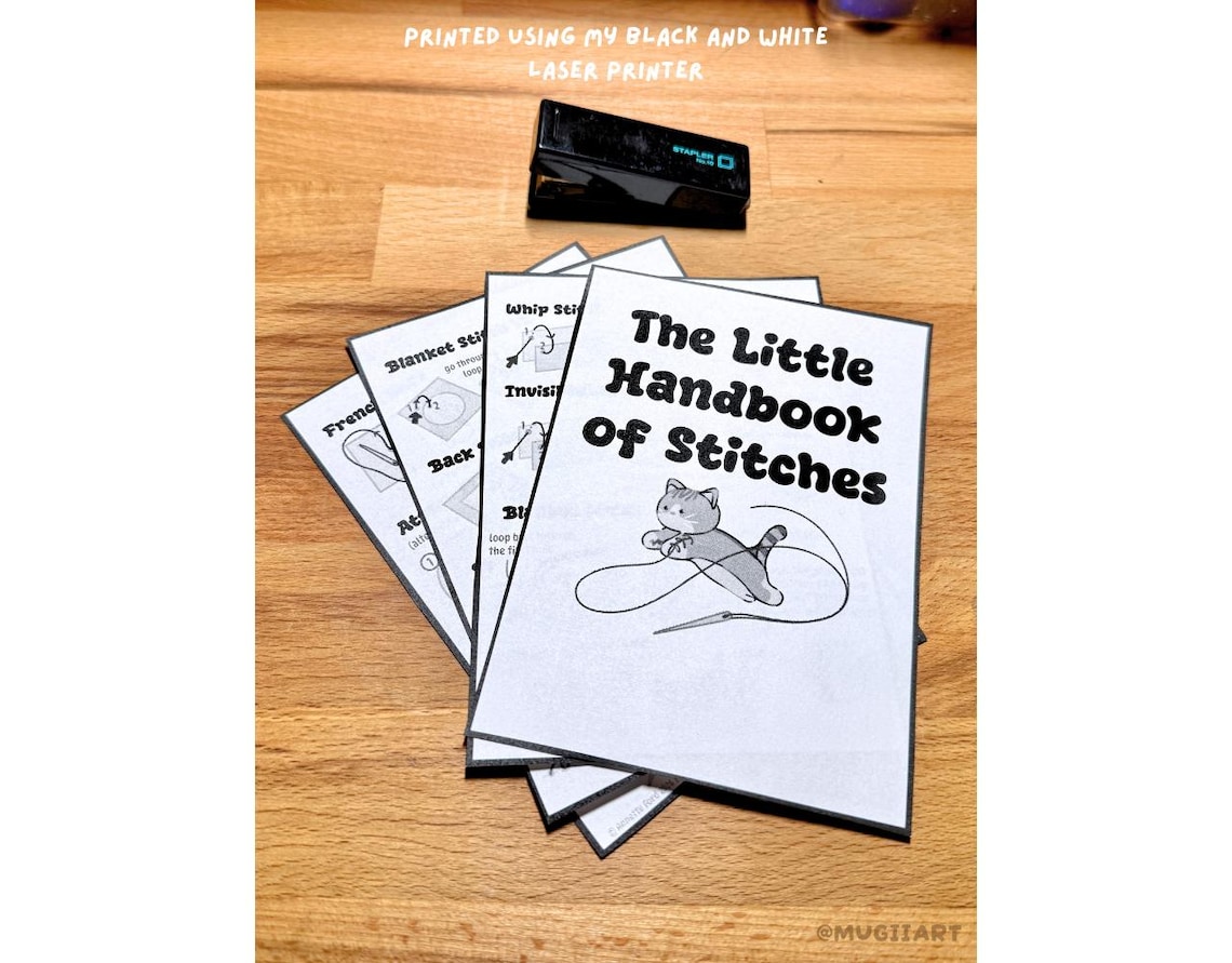 Stitches Reference Printable Stitch Reference Guide | 8 Essential Hand Stitches for Felt ...