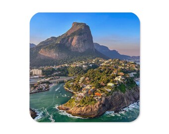 Brazil Travel Photo Coaster | Colour Cork Back Drink Coaster