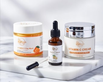 Vitamin C Set  with Hyaluronic Acid and Vitamin E