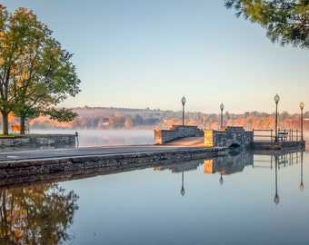 Cazenovia, waterscape, lake wall art, Cazenovia photos, Cazenovia art, solitude art, water reflections, blue wall art