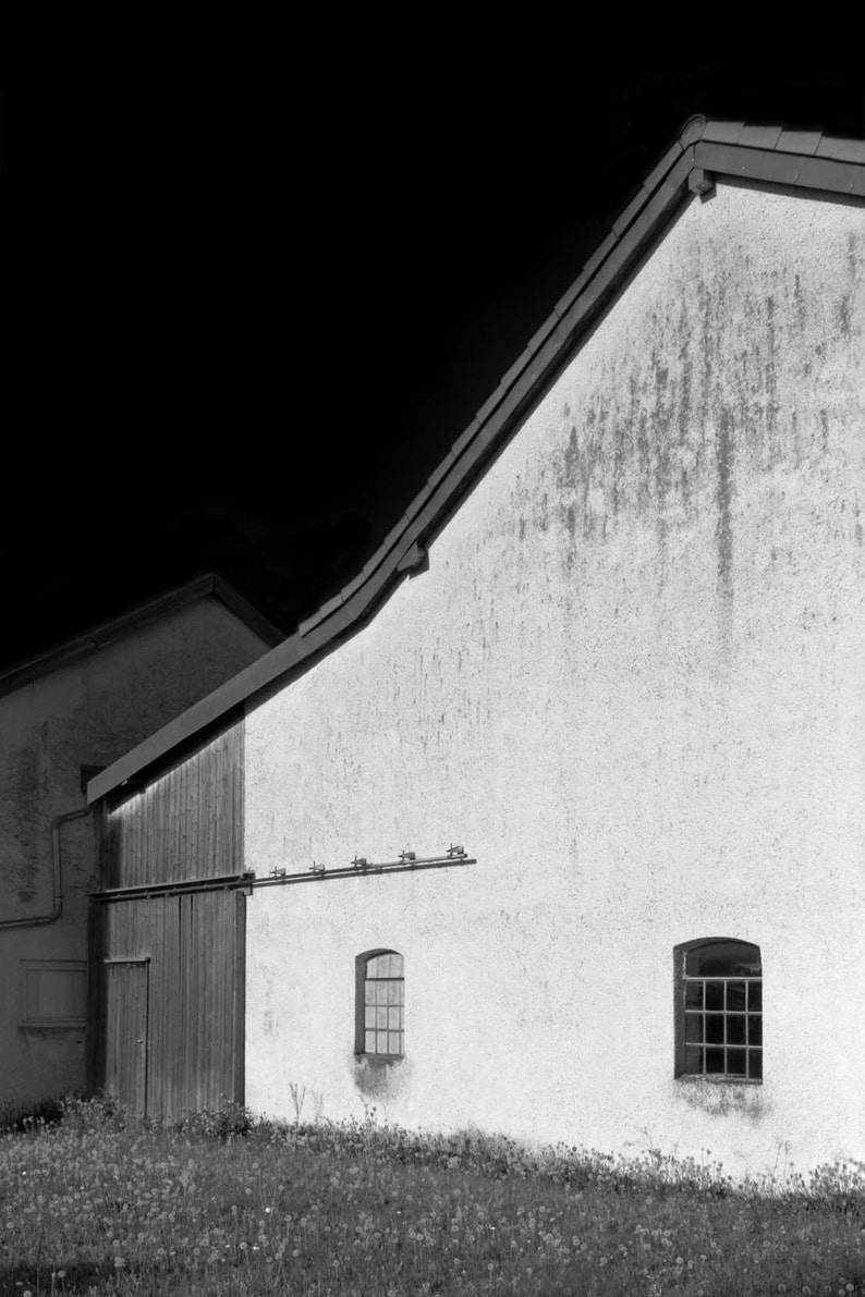 Black and White Farmhouse Decor Modern Barn Art for Living Etsy