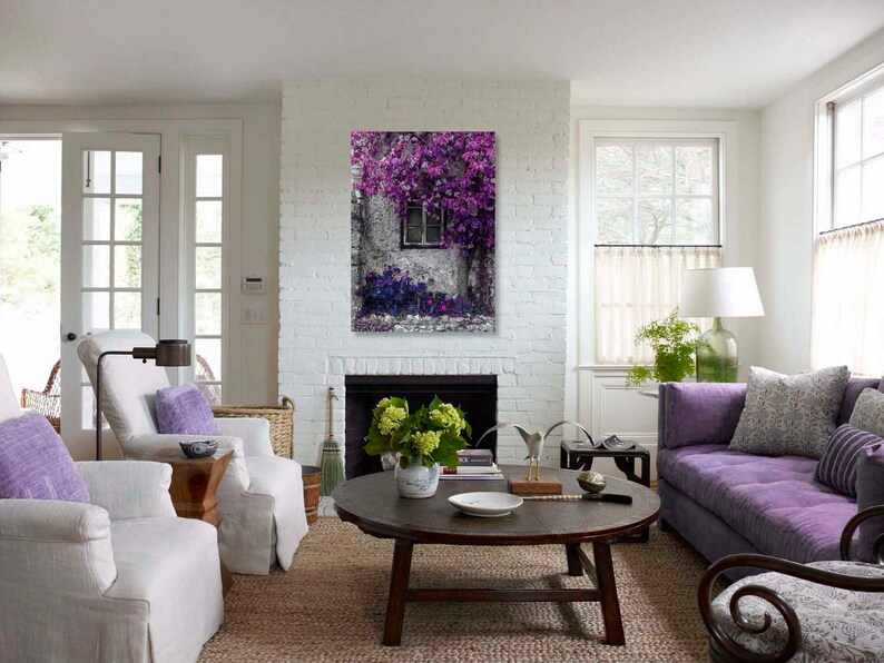 Purple Wall Art Bright Purple Art Purple and Pink Wall Art Etsy UK