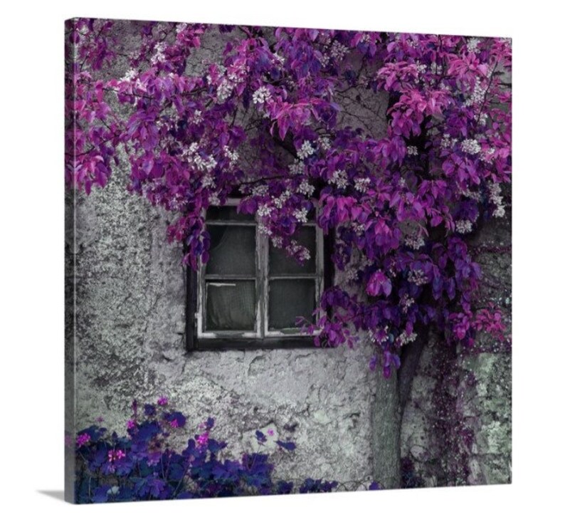 Purple Wall Art Bright Purple Art Purple and Pink Wall Art Etsy