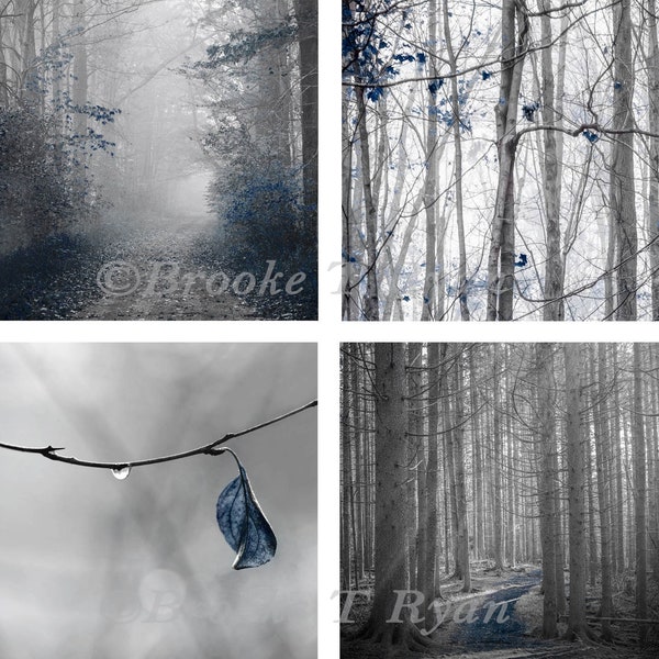 Navy Blue Wall Art Etsy