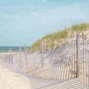 Cape Cod art, Dennis MA, Sea Street Beach, blue and green wall art, Cape Cod gifts