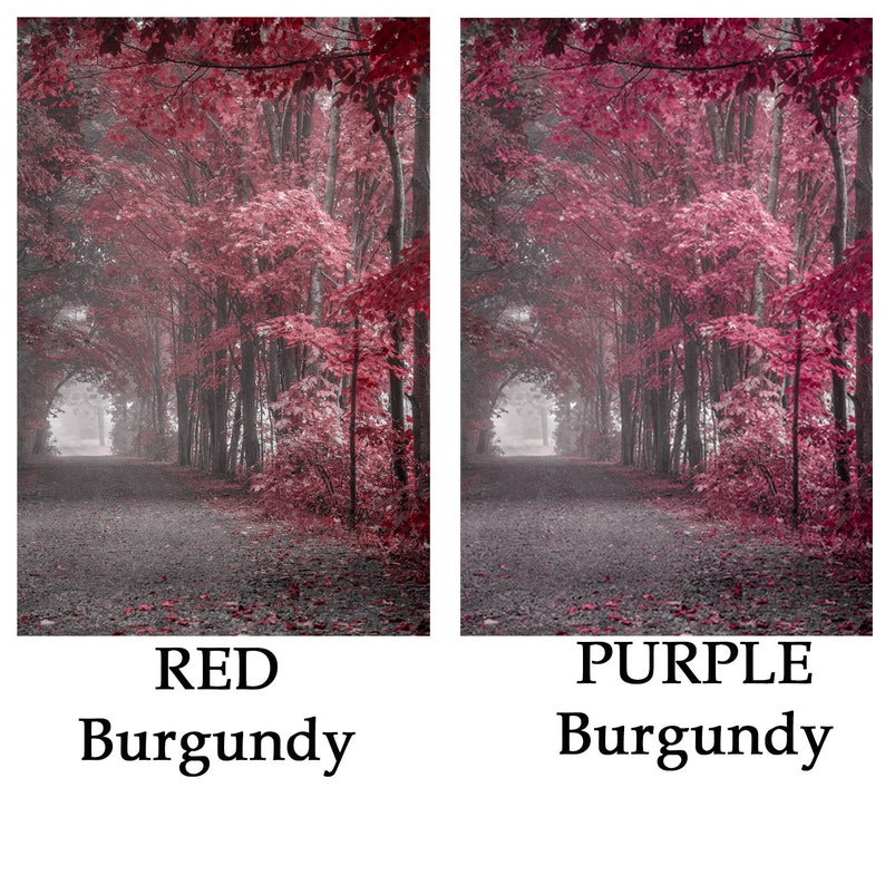 Set of three burgundy prints or canvas, PURPLE-PINK burgundy wall art, burgundy and gray wall decor, burgundy canvas art image 5