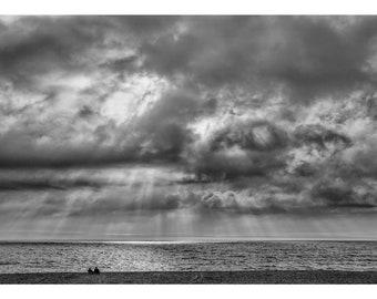 Cape Cod Art, Nauset Beach, black and white, photography, Eastham beach art, Black and White, dramatic coastal art, beach photography