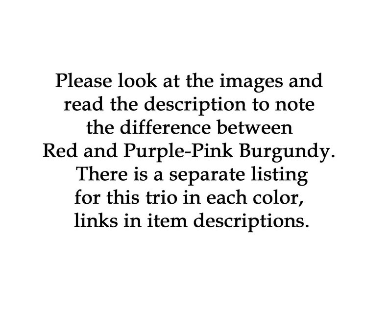 Set of three burgundy prints or canvas, PURPLE-PINK burgundy wall art, burgundy and gray wall decor, burgundy canvas art image 2