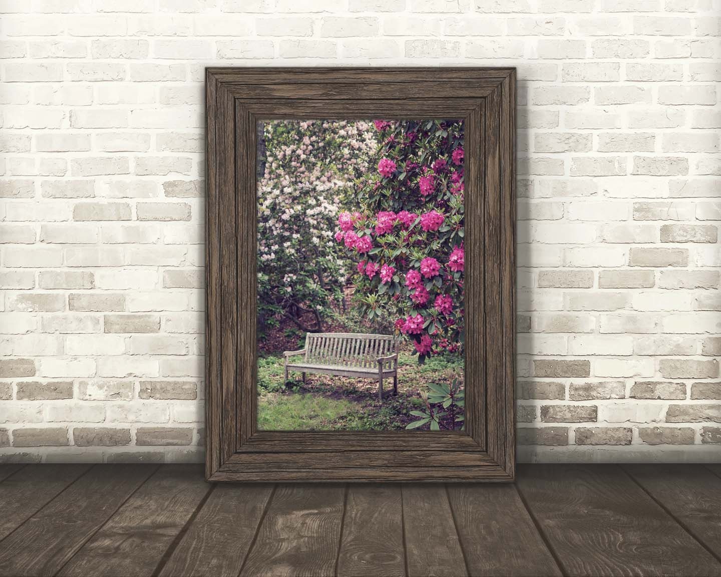 Pink wall art pink and green floral wall art living room Etsy