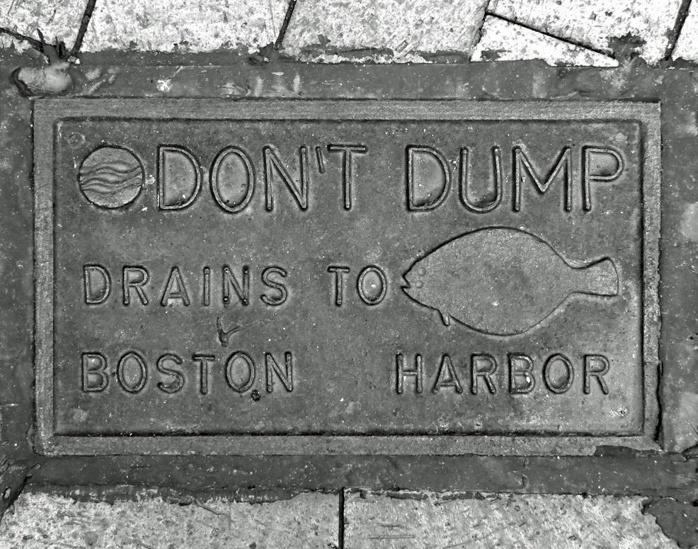 Boston Pictures Black & White. Quaker Lane Full Moon Black And White