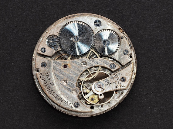 Buy Vintage Pocket Watch Movement With Gears and Genuine Ruby