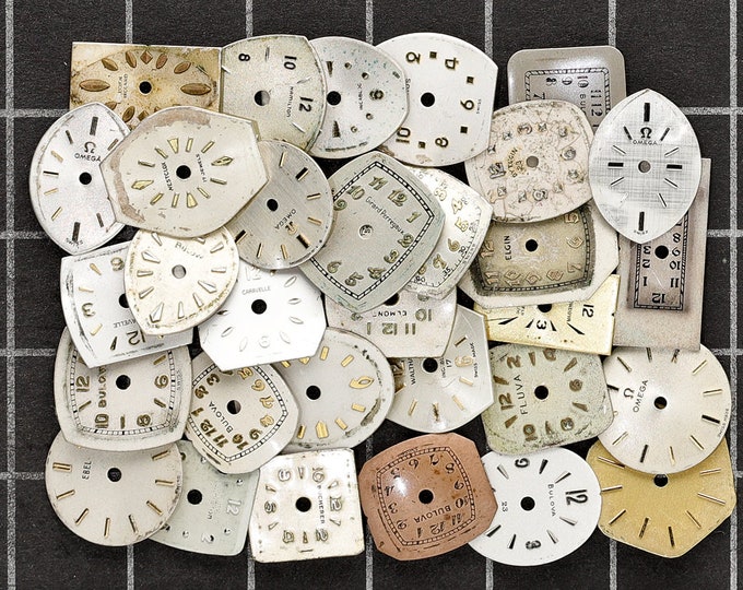 30 Vintage Watch Faces Watch Dials From Antique Movements Etsy