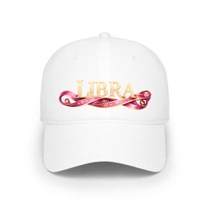 Gorra con la inscripción Libra y cinta decorativa / Sombrero del zodíaco astrológico