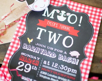 oink moo invitations etsy moo invitations