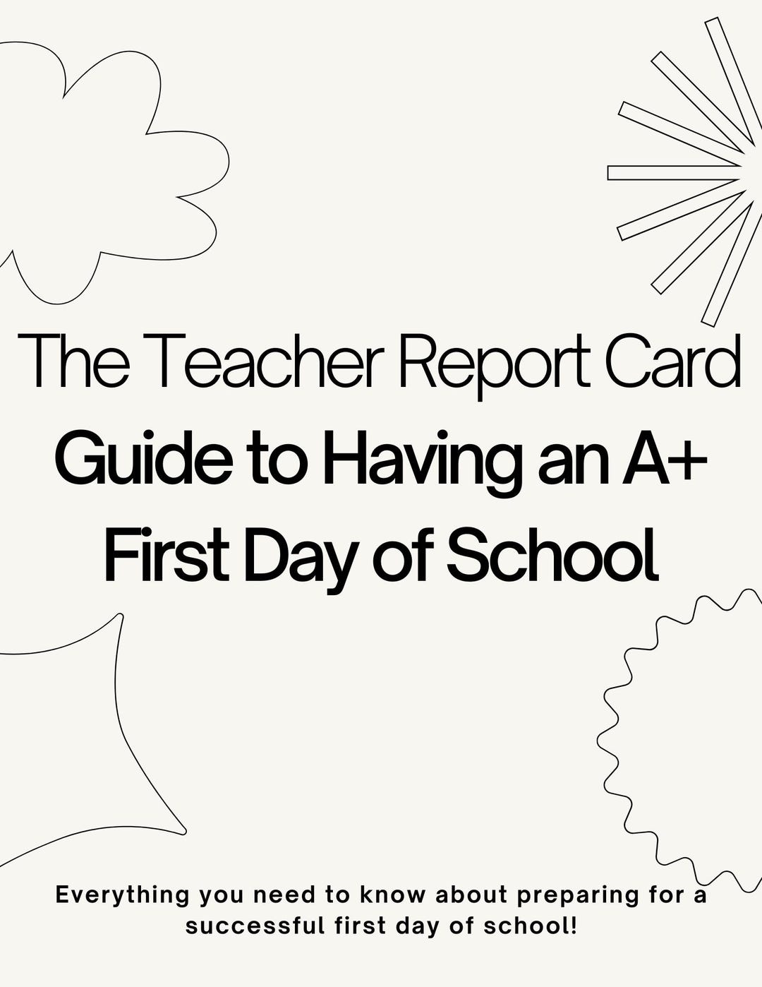 Guide to Having an A+ First Day of School - Etsy