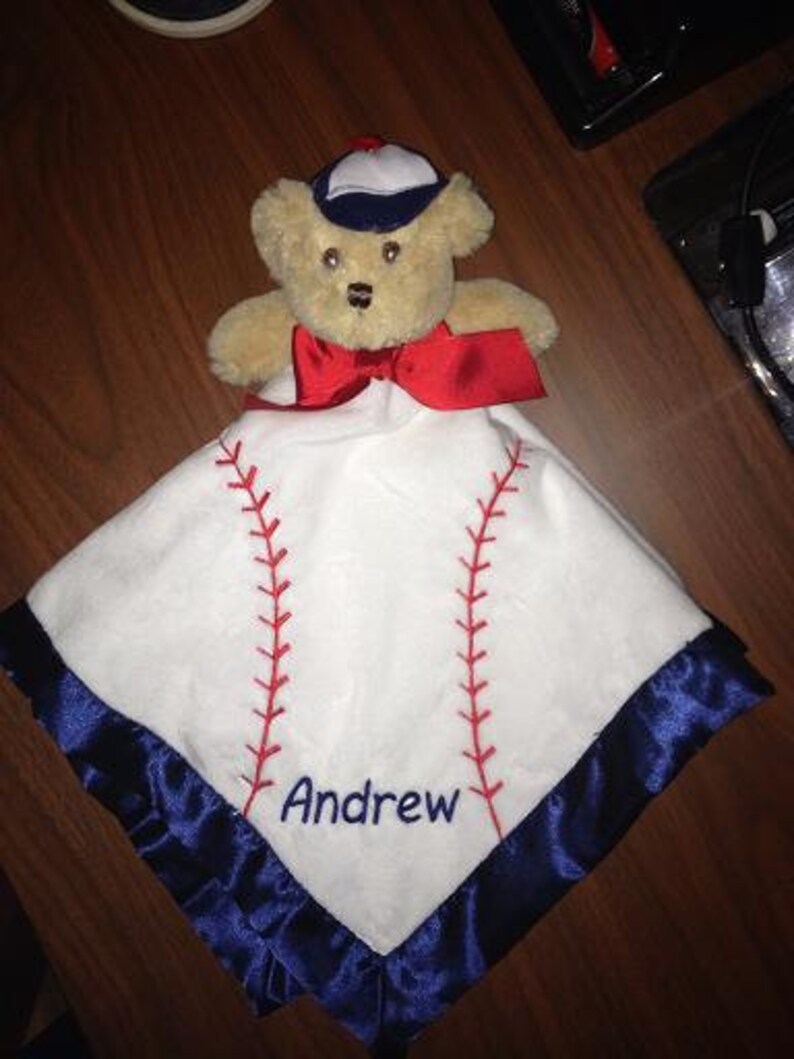 Personalized Baby Blanket Personalized Baby Lovie Personalized Baby Gift Personalized Baby Snuggie Baby Blanket Bearington Bear