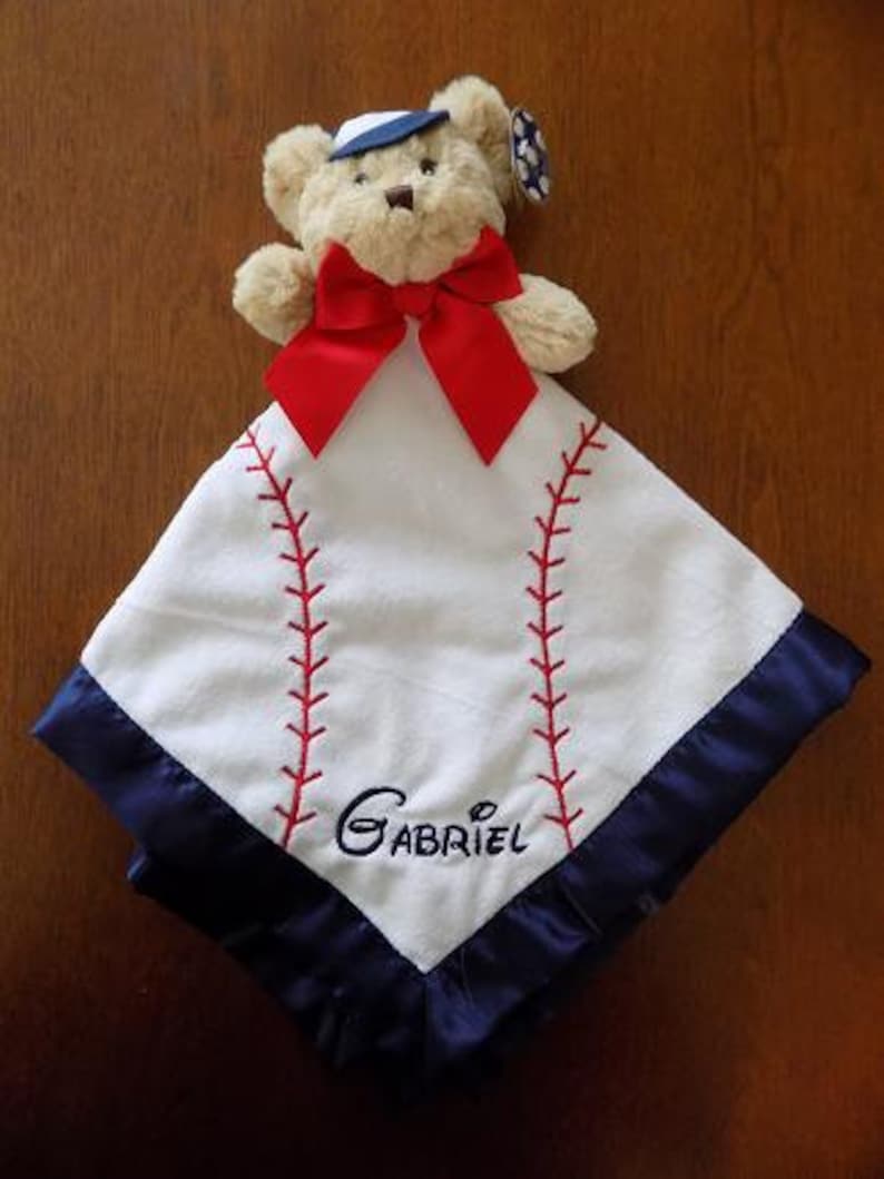 Personalized Baby Blanket Personalized Baby Lovie Personalized Baby Gift Personalized Baby Snuggie Baby Blanket Bearington Bear