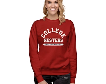 College Nesters "Empty-ish" Sweatshirt: Cozy Cotton Blend Apparel