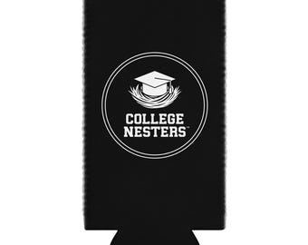 Enfriador de latas College Nesters — Blanco y negro