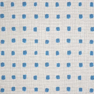 Sunbrella Kuna Azure Pillow Cover: Blue Polka Dot Indoor Outdoor Throw