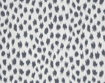 Sunbrella Agra Indigo Pillow Cover: Blue & White Dot Indoor/Outdoor Decor