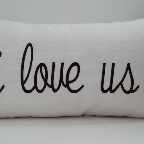 I Love Us Pillow Etsy