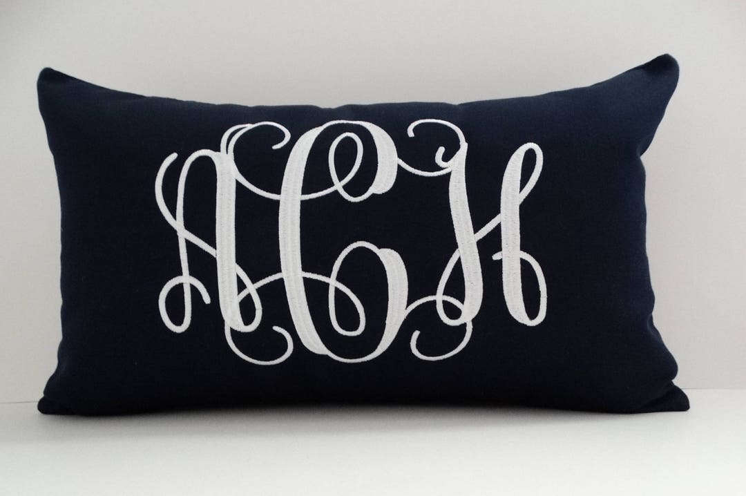 Sunbrella Monogrammed Pillow Cover Sunbrella Indoor Outdoor Pillow