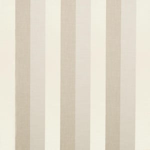 Sunbrella Linen Striped Pillow Cover: Beige Indoor Outdoor Throw Pillow
