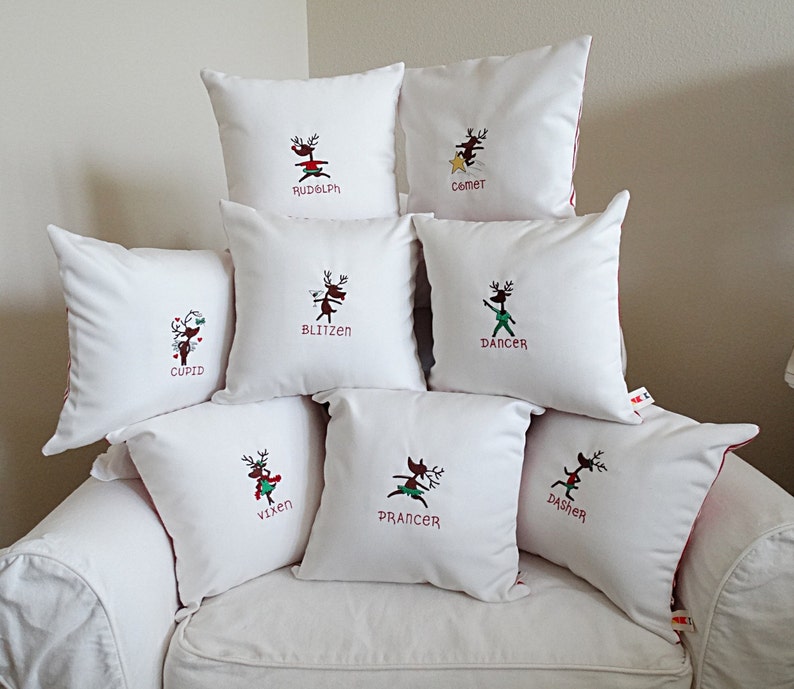BAH HUMBUG Sunbrella Indoor Outdoor Christmas Pillow Cover Holiday decor| oba canvas Christmas Decorations Holiday Throw Pillow