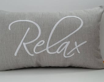 Pillow Cover | RELAX PILLOW |  Sunbrella Pillow | Decorative Pillow | Lounge Pillow | Lumbar Pillow | Relax