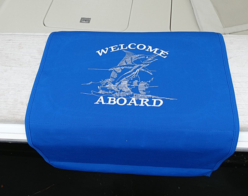 Custom Sunbrella Tailwalking Marlin Boarding Mat for Boat Etsy