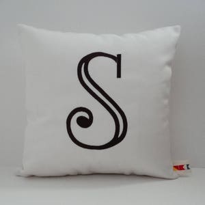 Monogram Pillow Cover: Personalized Sunbrella Throw Pillow