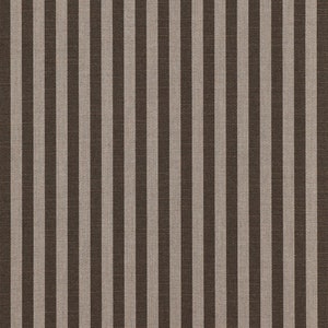 May include: A fabric with alternating brown and beige vertical stripes. The fabric has a subtle texture.