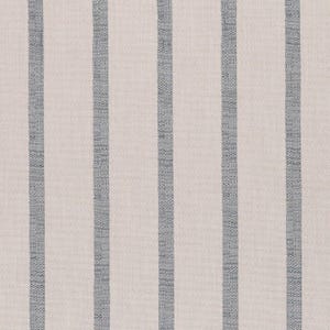 Sunbrella Mixi Sky Pillow Cover: Blue Beige Striped Indoor Outdoor Decor