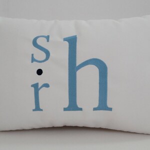 Stacked Monogram Pillow | Monogrammed Pillow Case | Initial Pillow Cover | Personalized Pillow Cover | Monogrammed Sham
