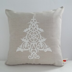 Scandinavian Pillow Cover Christmas Decor Sunbrella Indoor Outdoor Farmhouse Christmas Christmas Snowflake Pillow Cover