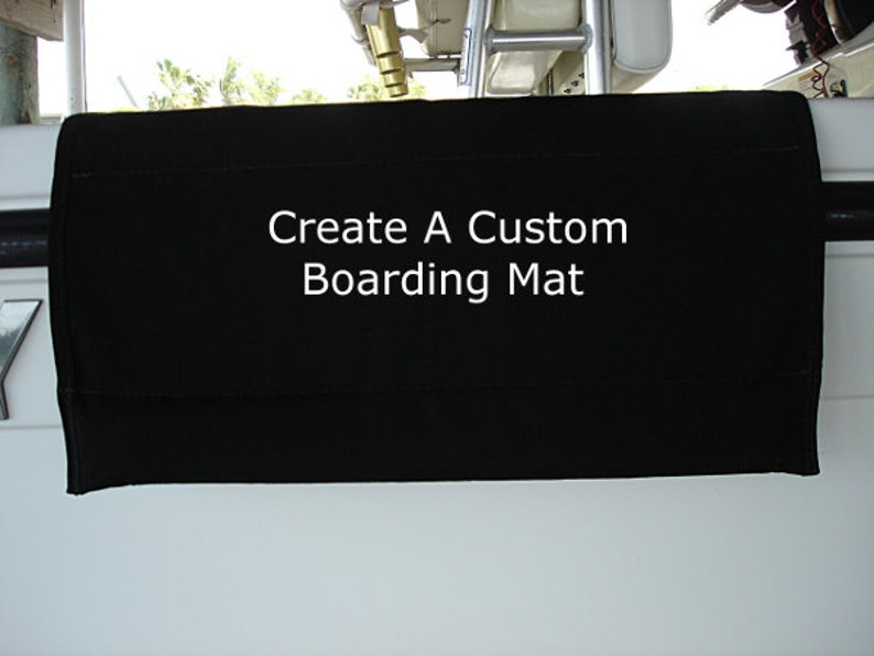 Gunwale Mat Boarding Mat Custom Boat Mat Sunbrella Boat Etsy