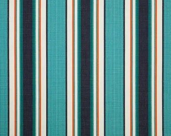 Sunbrella Token Surfside Pillow Cover | 58040-0000 | Sunbrella Indoor Outdoor Pillow | Sunbrella Blue and Orange Striped Pillow