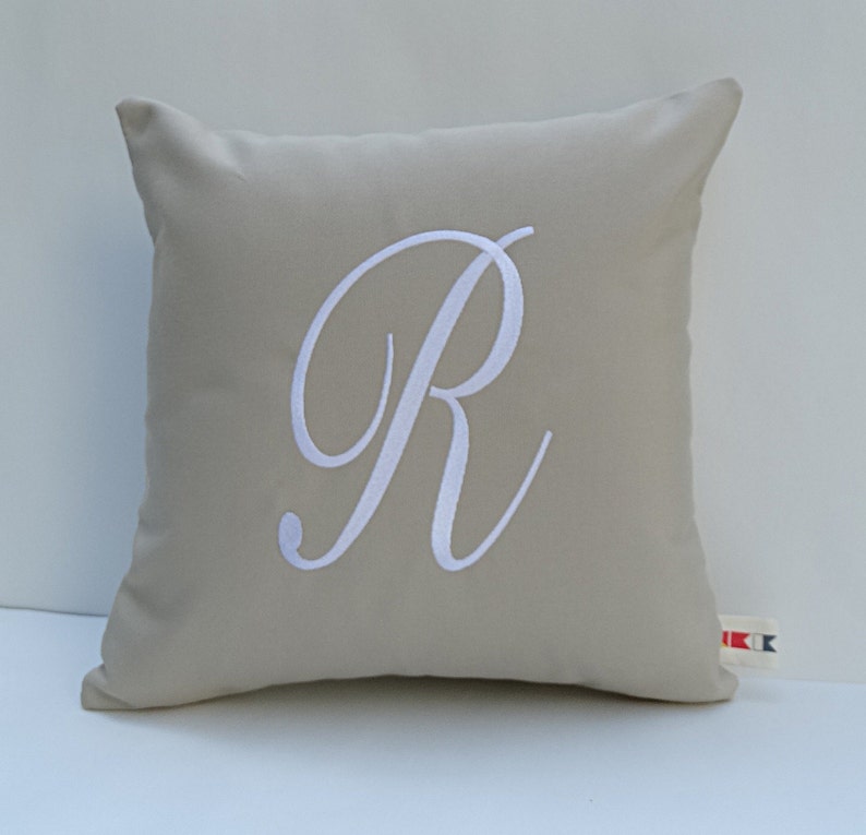 MONOGRAMMED Initial Pillow Cover Initial Pillow Letter Pillow Pillow