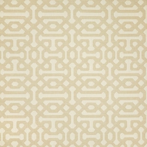 Sunbrella Fretwork Flax Pillow Cover: Indoor Outdoor Decor