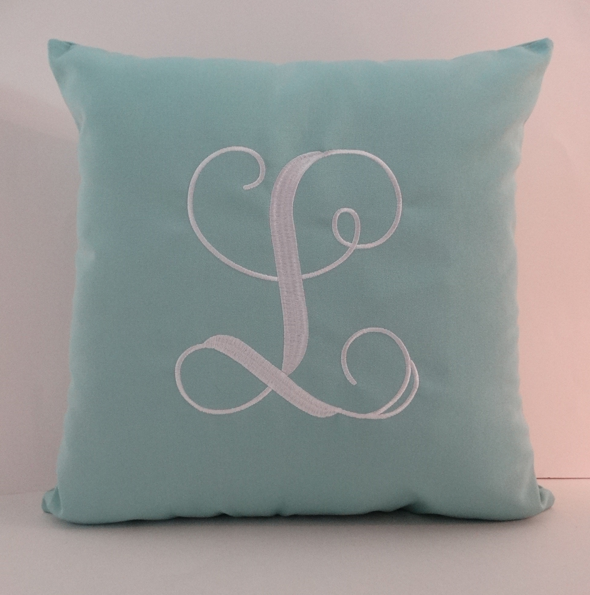 outdoor initial pillow