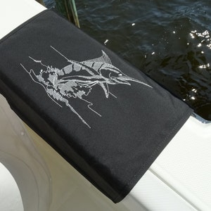 Sunbrella Boat Mat | Boat Boarding Mat | Non Skid Mat For Gunnel | Marlin Boat Mat | Custom Gunwale Boat Mat