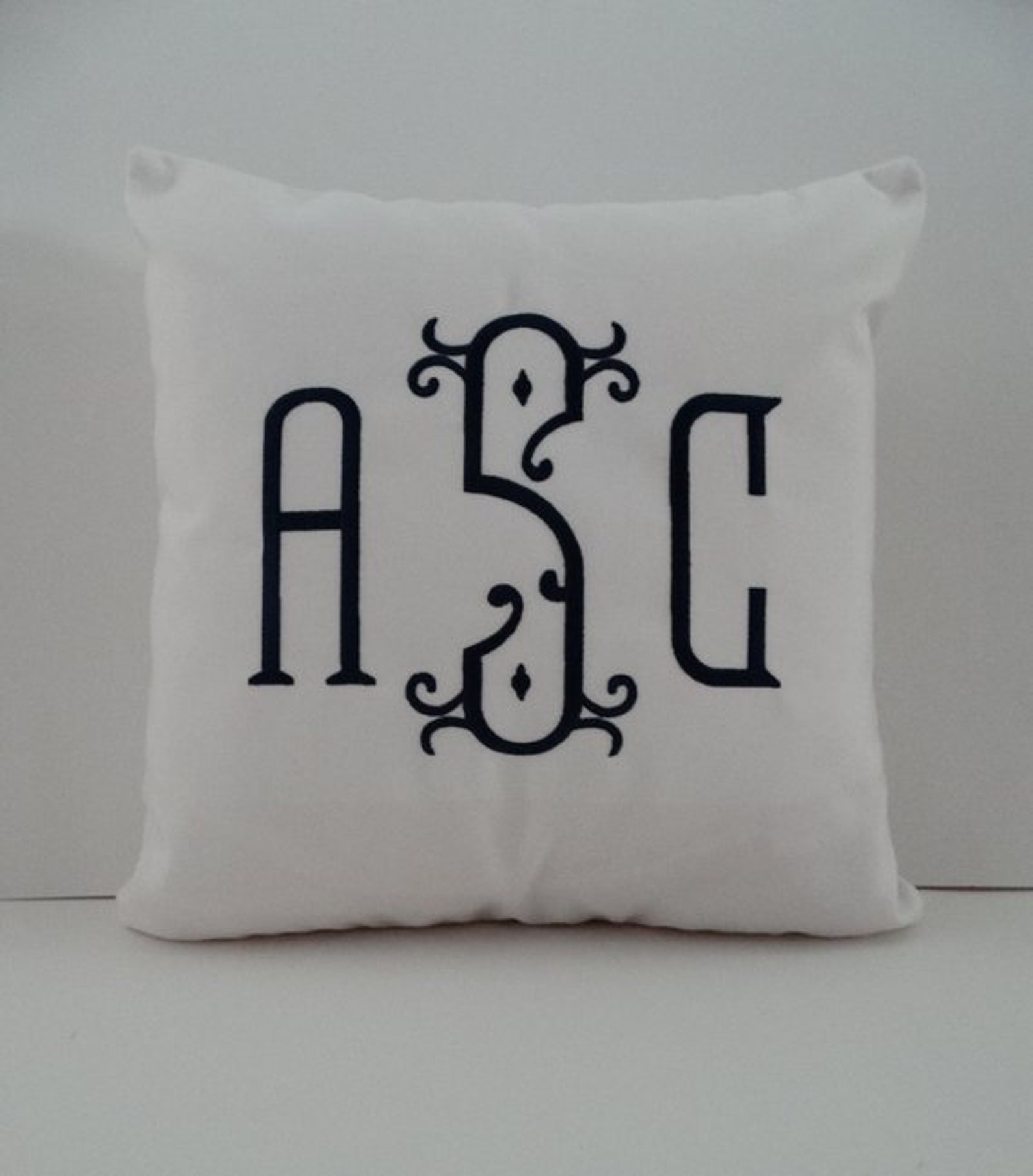 Sunbrella Monogrammed Pillow Cover Sunbrella Indoor Outdoor Etsy