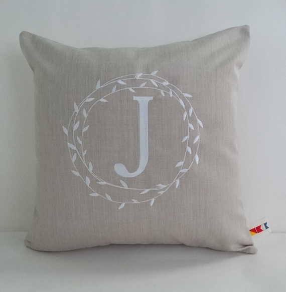 Initial Pillow Covers Magnificent Pillow Cover MONOGRAMMED INITIAL PILLOW Sunbrella Pillow Etsy Initial Pillow Covers Magnificent Pillow Cover MONOGRAMMED INITIAL PILLOW Sunbrella Pillow Etsy