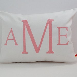 Three Letter Monogrammed Pillow Cover | Monogram Sham | Custom Monogram Pillowcase | Personalized Pillow | Monogram Gift | Sunbrella Pillow