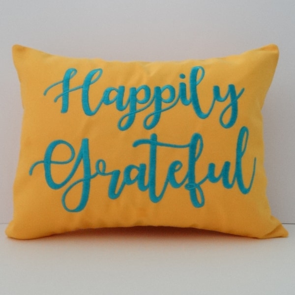 Grateful Pillow Etsy